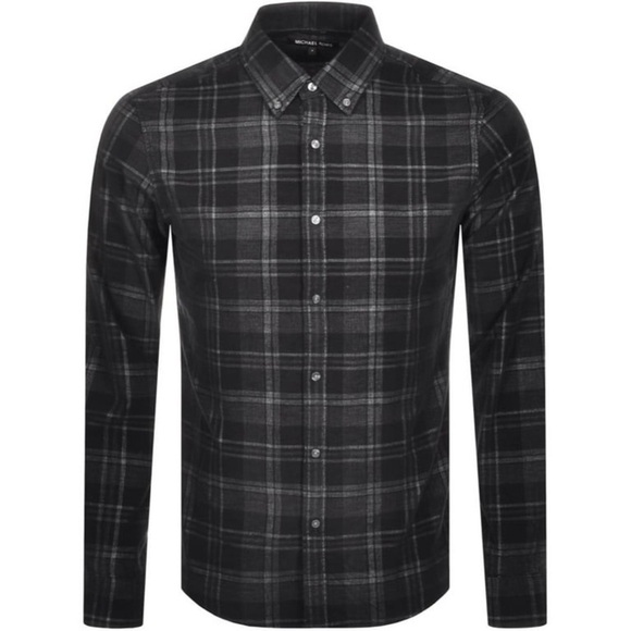 Michael Kors Men’s Dress shirt long sleeve button up black size medium - Picture 1 of 12